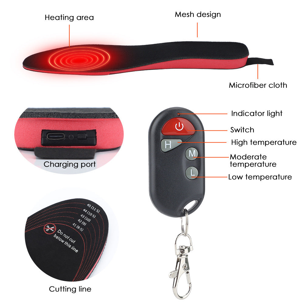 USB Rechargeable Heated Insoles