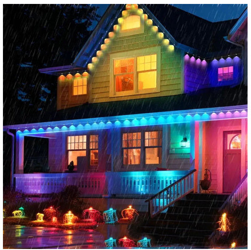 2024 SnowGlow Smart LED Eaves Lights App & Voice Controlled